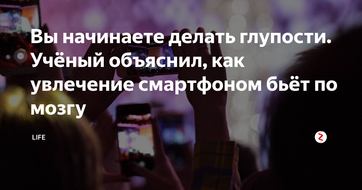 Вы начинаете делать глупости. Учёный объяснил, как увлечение смартфоном ...