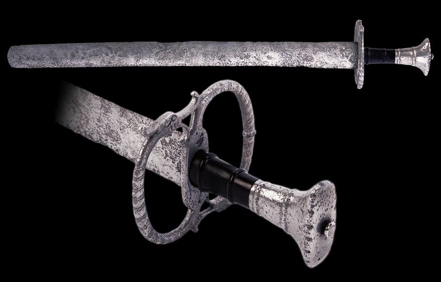 Южногерманский ландскнехт katzbalger, первая половина XVI века Общая длина: 68,7 см, длина клинка: 56,3 см. Расположен в Рейхсштадтском музее Ротенбург, Германия.