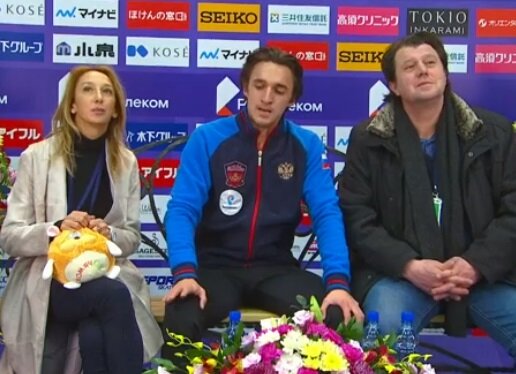 Фото: Кадр трансляции. Артур Дмитриев в ожидании оценок.