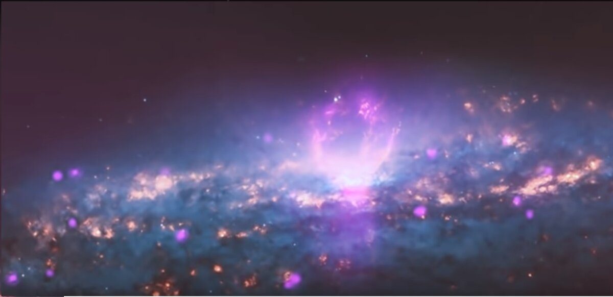 Оптические и рентгеновские изображения суперпузырьков на NGC 3079