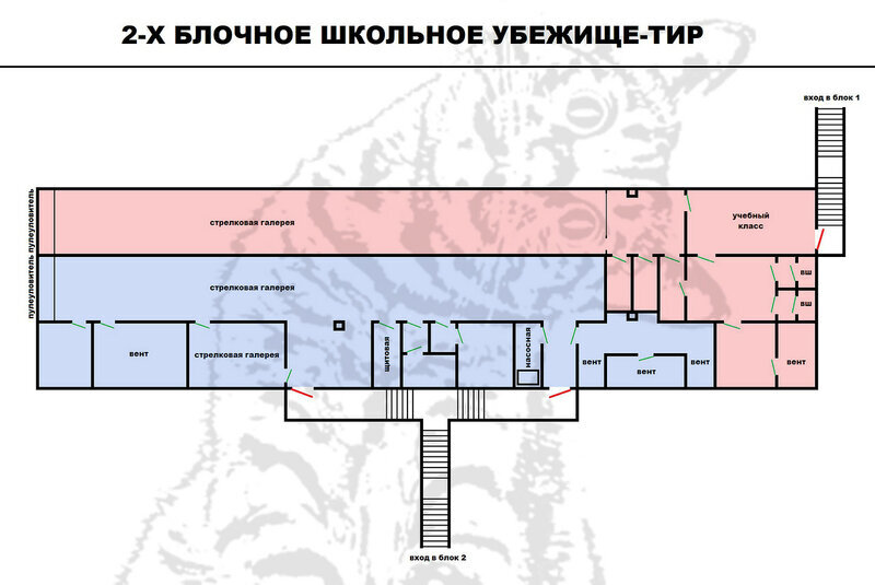 Схема стрельбища открытого типа