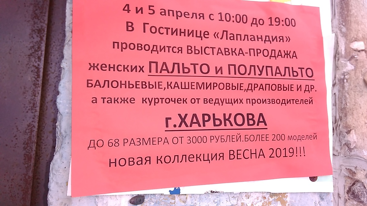 Такие яркие объявления висят на каждом углу и даже на мусорных баках