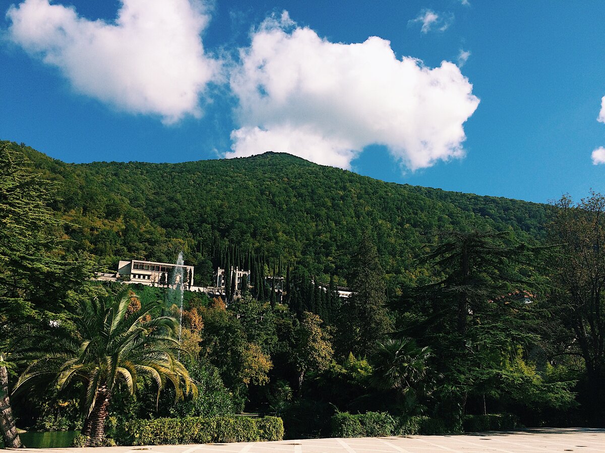 Вид с Приморского парка Гагр