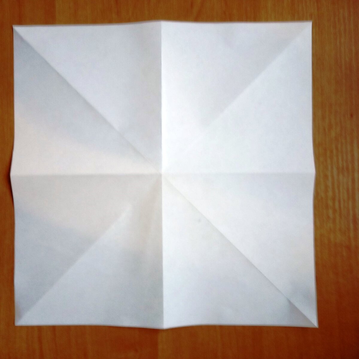 Оригами из квадратиков бумаги