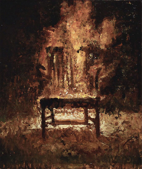 Горящий стул Винсента Дезидерио, картина.