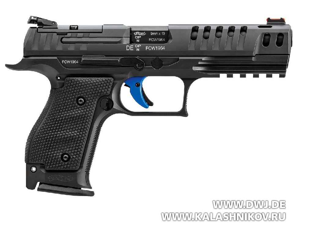 Новая модель Walther Q5 Match SF является высококачественным матчевым пистолетом под патрон 9 mm Luger со стволом длиной 127 мм (5”). Оружие хорошо подходит для динамических спортивных дисциплин