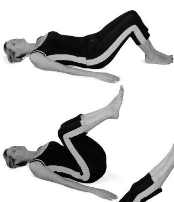 На иллюстрации представлена техника выполнения упражнения