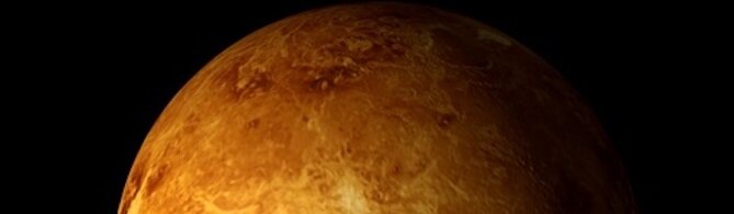 Глобус Венеры по последним данным географии