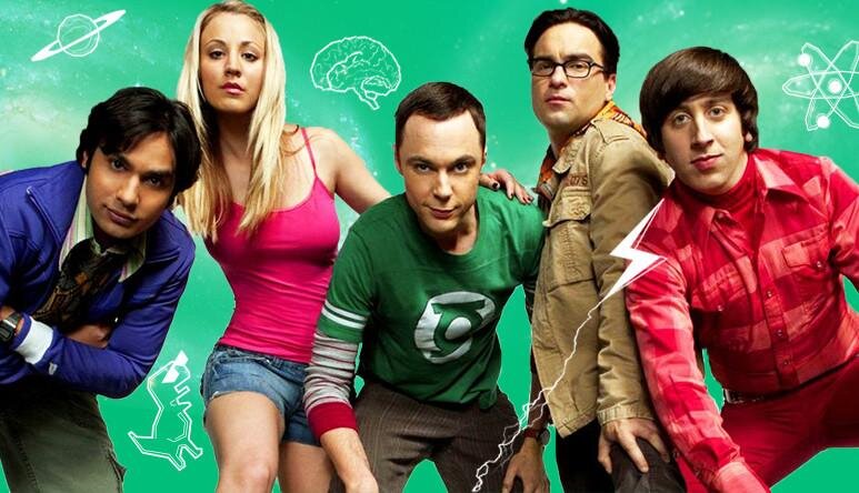 Главные герои сериала - молодые ученые и их очаровательная соседка Пенни. (c) "Chuck Lorre Productions", (c) "Warner. Bros. Television"