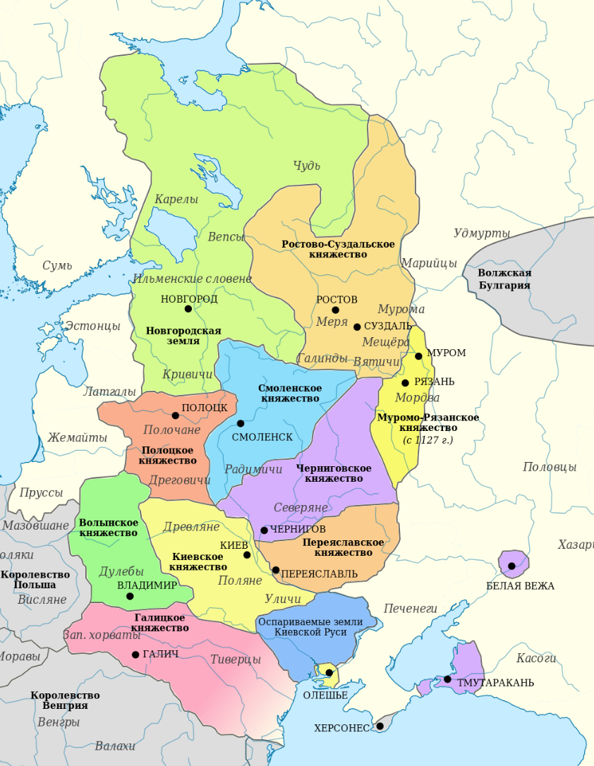 Рязанское княжество в XII веке