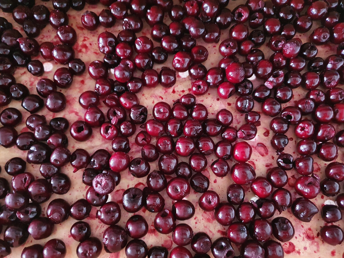 Так выглядит вишня без косточек в заморозке