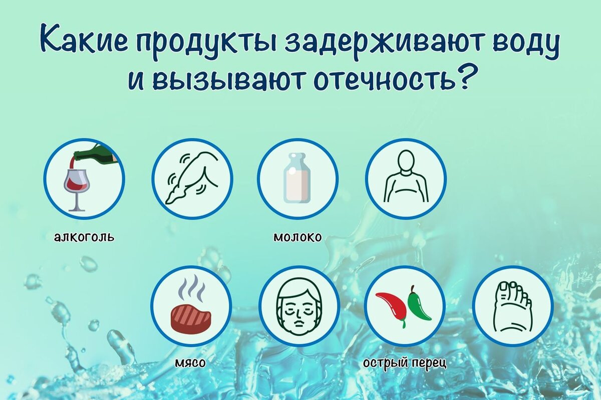 Как вывести лишнюю воду из организма?