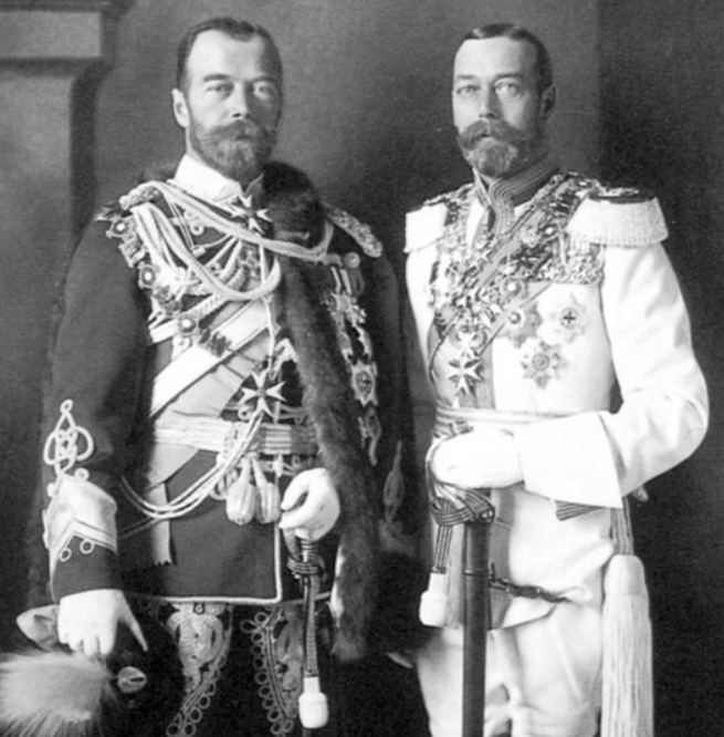 Двоюродные братья — русский царь Николай II и английский король Георг V