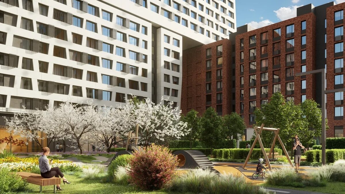 Зона в ЖК Рихард от ГК ФСК, фото: https://www.facebook.com/gkfsk