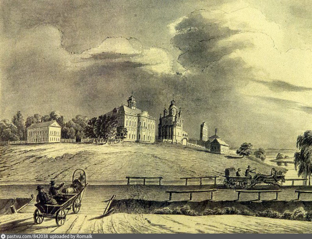 Усадьба Вязёмы - гравюра начала 19 века (листайте галерею)