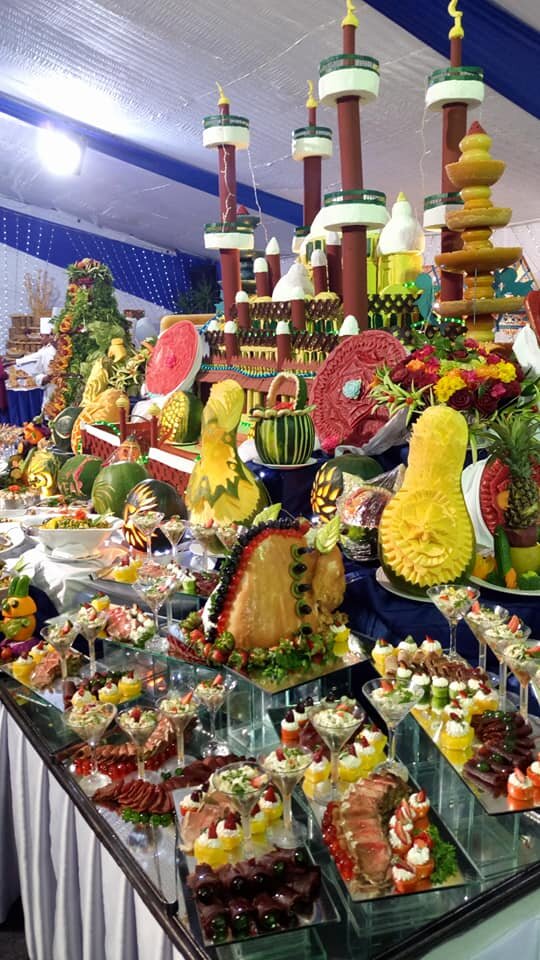 Новогодний ужин отель Хургада. Фото из моего архива.