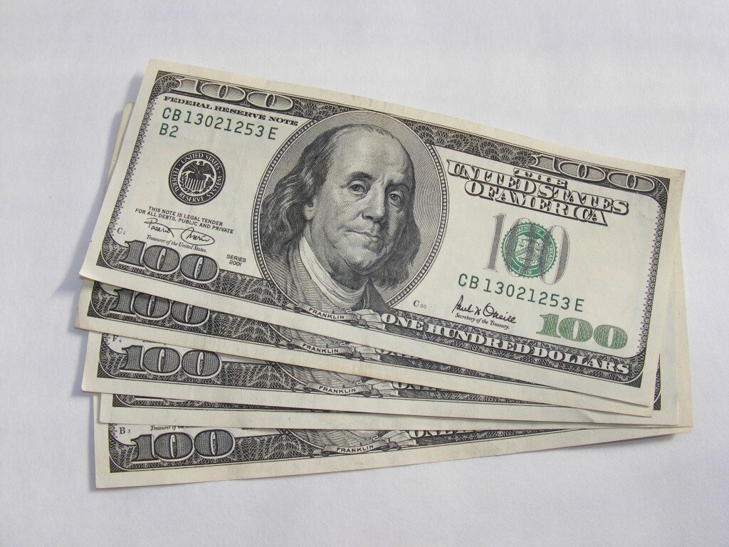 100 долларов купюра картинка