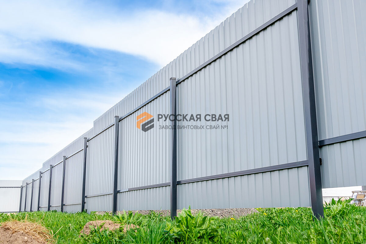 Откатные ворота и забор от компании Русская Свая