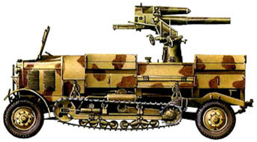 7,7cm Flugabwehrkanone R.K.-Schlepper