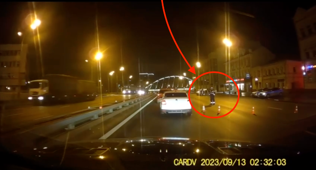 Кадр с моего видеорегистратора