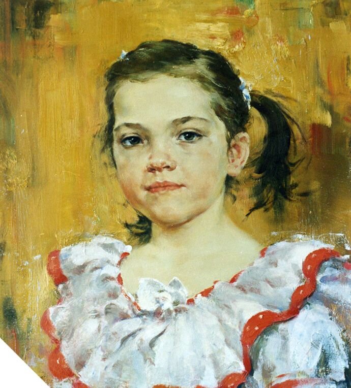 Губин В.В. 
"Алиночка (портрет дочери)"
2005, х.м.