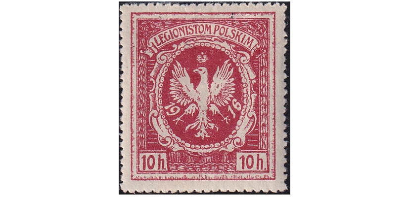 Марка Польского легиона. 1916 год