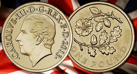 Потенциальный проект монеты в 1 фунт при воцарении Карла III. Источник фото: www.mikhaelis2009.livejournal.com