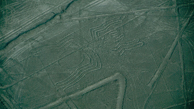 Андрей Аркадьев07:58 07.04.2018Обнаружить древнейшие рисунки удалось с помощью снимков, сделанных с воздуха.Фото: DanitaDel/ Globallookpress