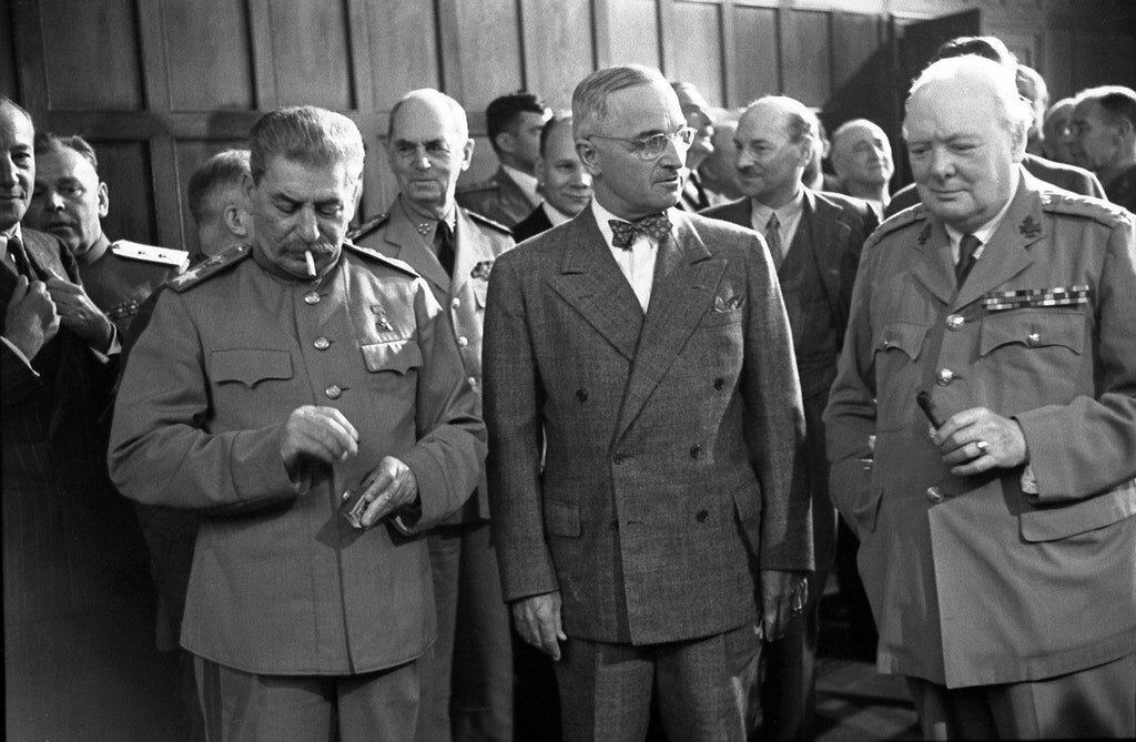 Сталин, Труман, Черчилль, Потсдамская конференция  1945