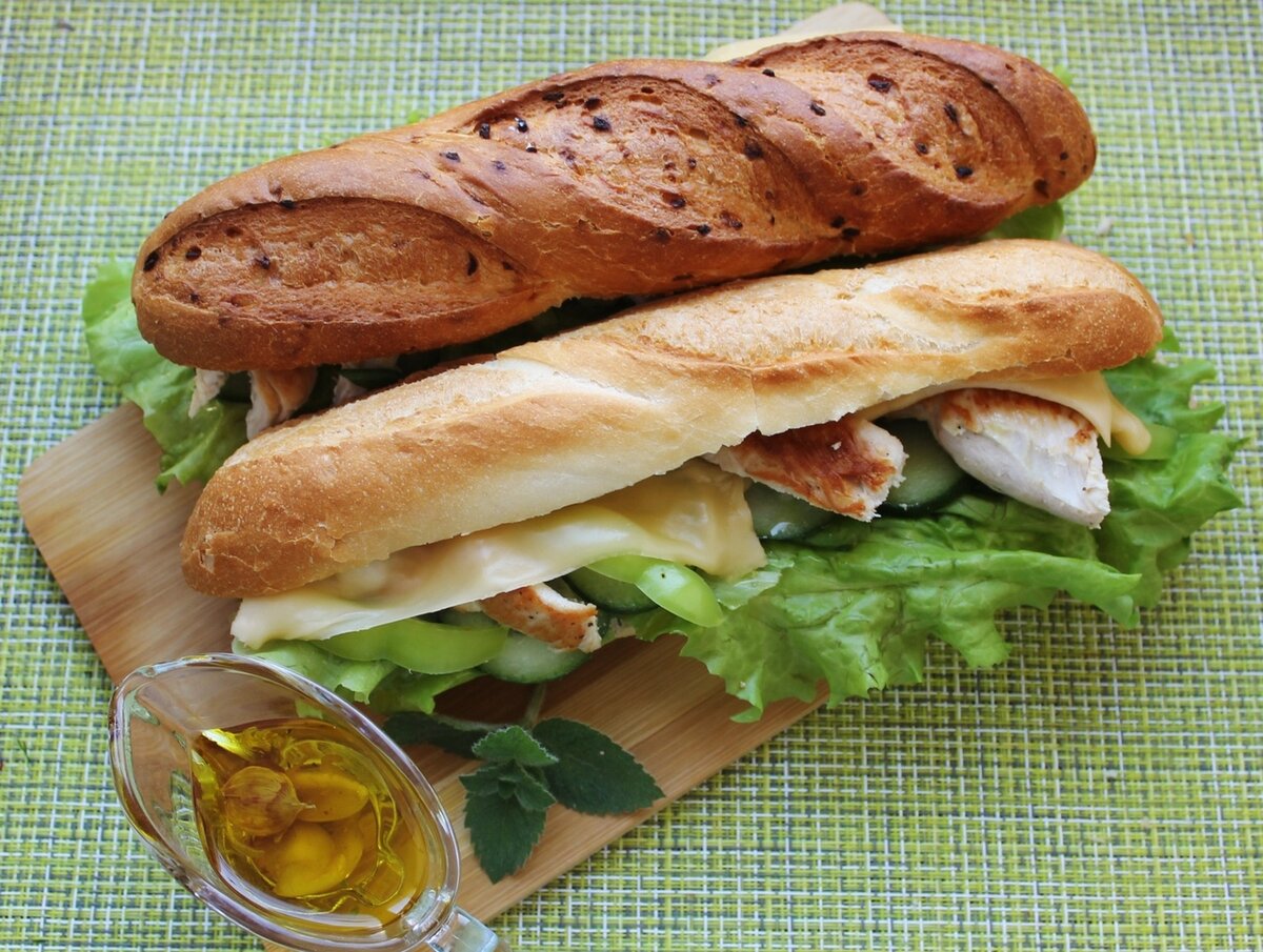 бутерброды из багета рецепты с фото простые