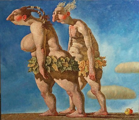 Картина не с натуры, а по фантазии Меренков Сергей. Холст, масло. 111×96