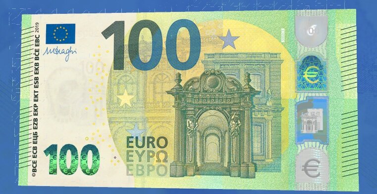 100 евро нового образца