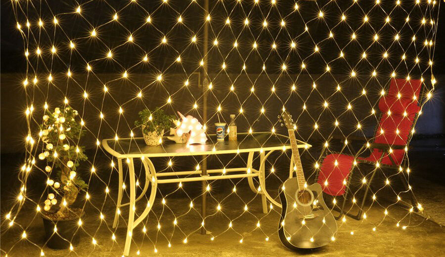 Уличная гирлянда сетка