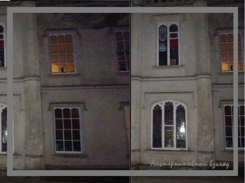   На одной фотографии можно увидеть мальчика, выглядывающего из окна, а на другой молодую девушку.-2