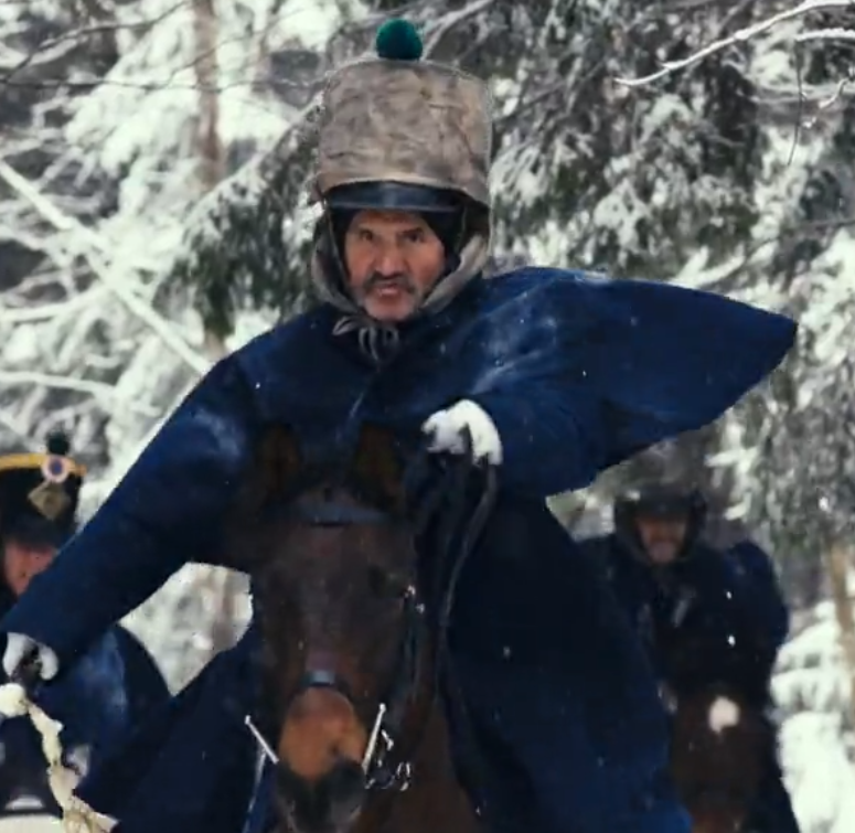 Кадр из фильма "Василиса Кожина". Решение проблемы. Егеря в синей форме.