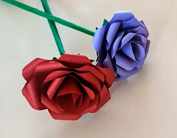 Как сделать розу из бумаги за 5 минут | Самому интересно 🎐 | Дзен