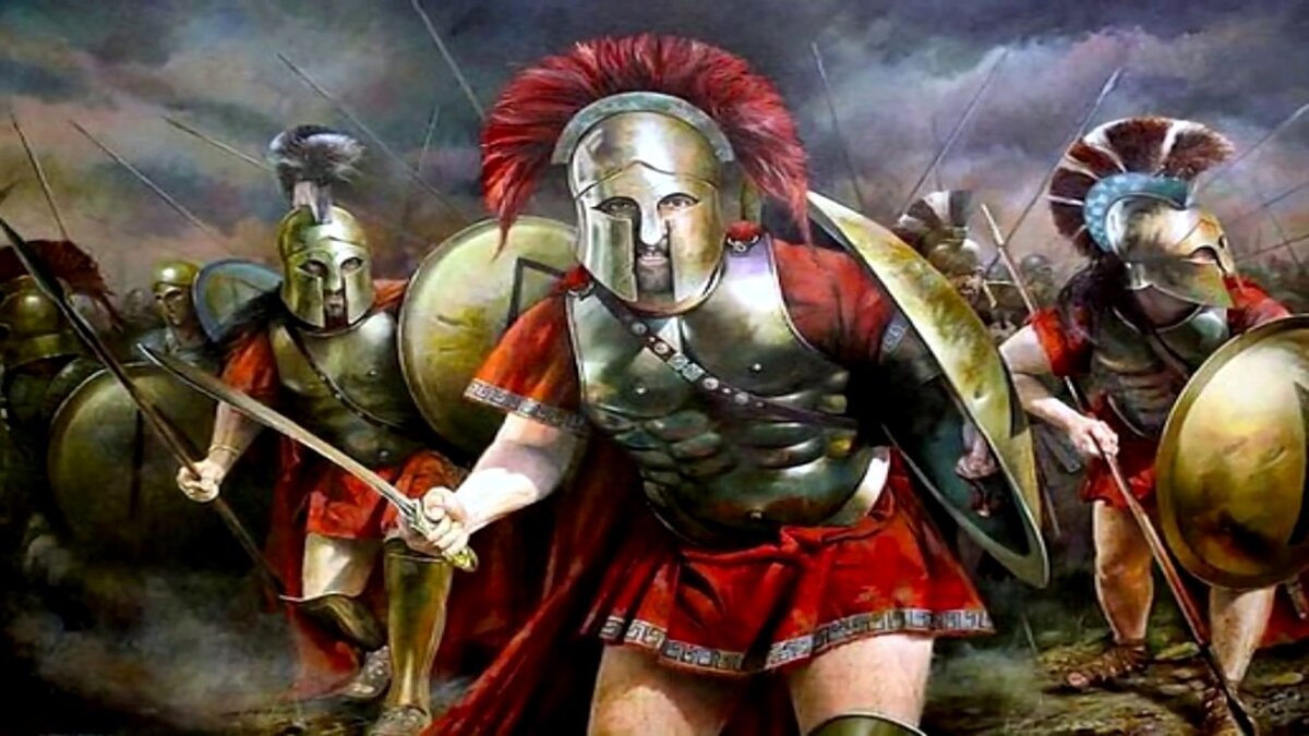 Фермопильское сражение 300 спартанцев