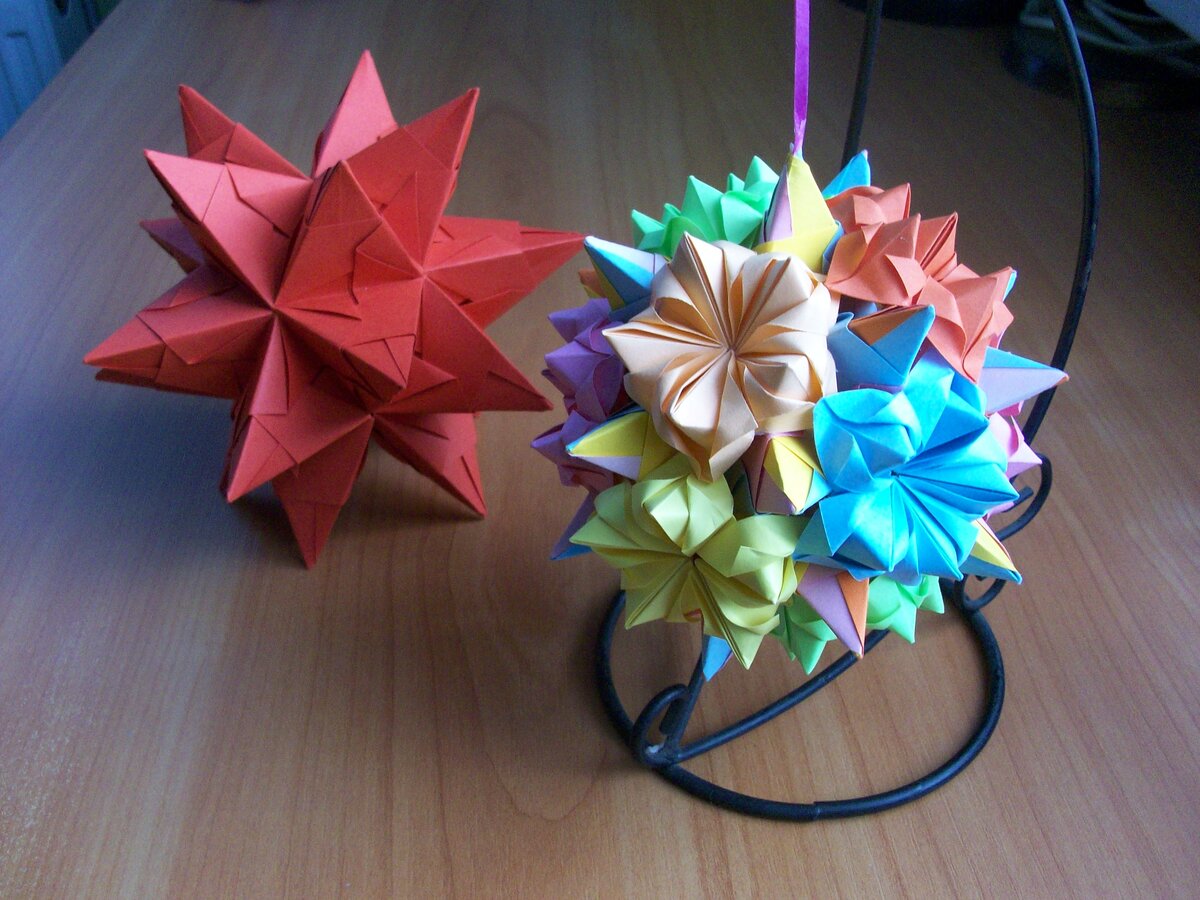 Мастер-класс «Новогодние игрушки в технике оригами»