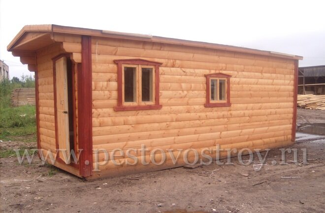 готовая мобильная баня под ключ с доставкой и установкой