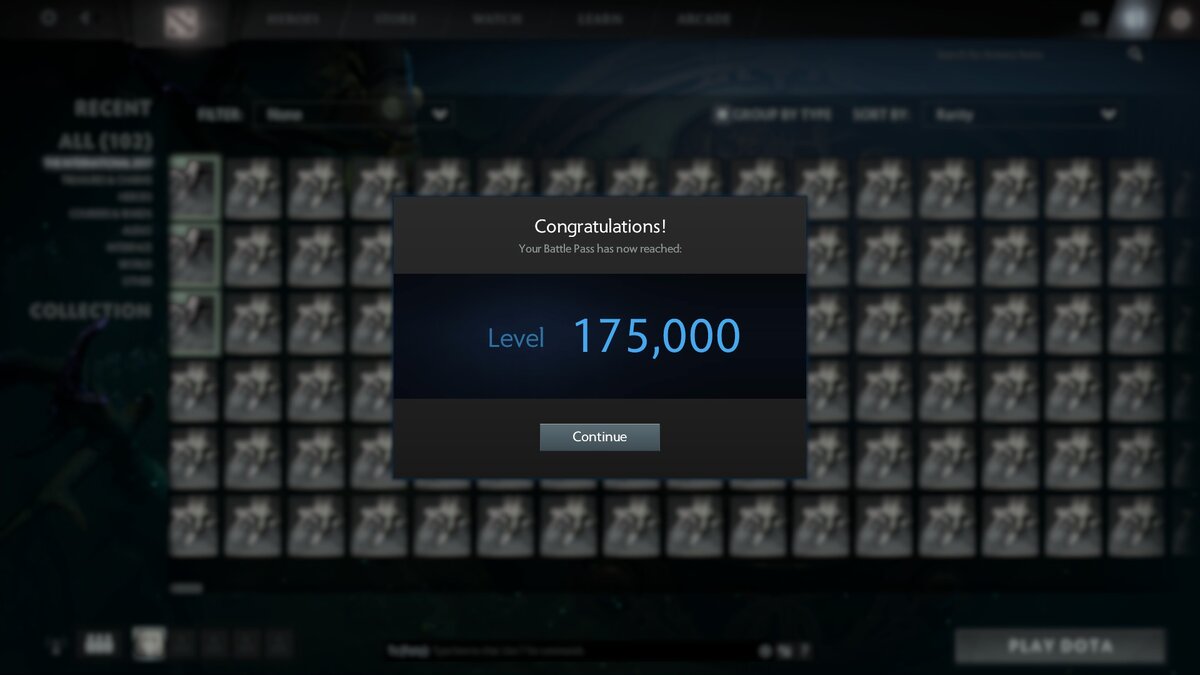 Данная персона также достигла значительных цифт в  Battle pass 2017  (175.000 lvl ) - 87.500$ (5.6 млн рублей)