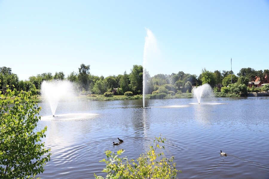 Яуза в городском парке