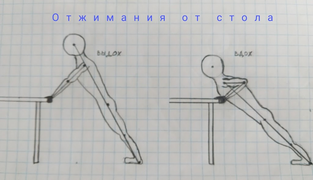 Второй шаг к классическим отжиманиям!  Упражнение плавно подводит твой организм к нагрузкам!