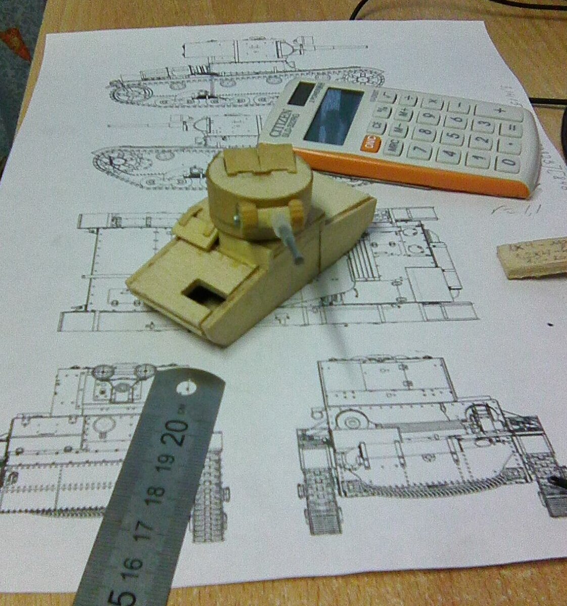 Т-26: моделька из фанеры своими руками. Часть 1 | И физик, и лирик | Дзен
