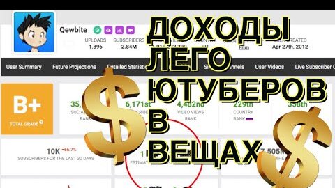 💰💰💰    ДОХОДЫ ЛЕГО ЮТУБЕРОВ !!!  первоапрельское видео 💰💰💰