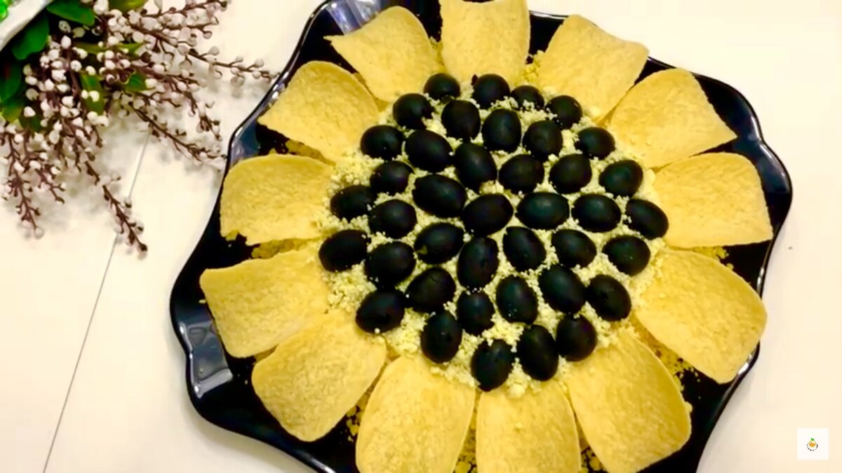 Салат подсолнух, вкусных рецептов с фото Алимеро