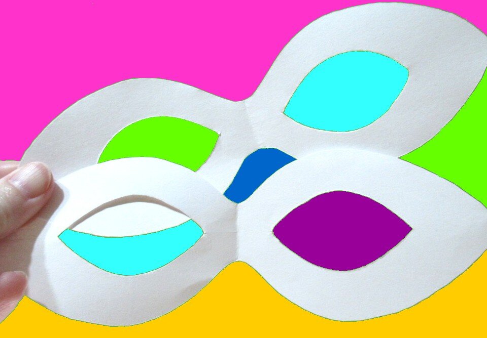 Выкройка маски