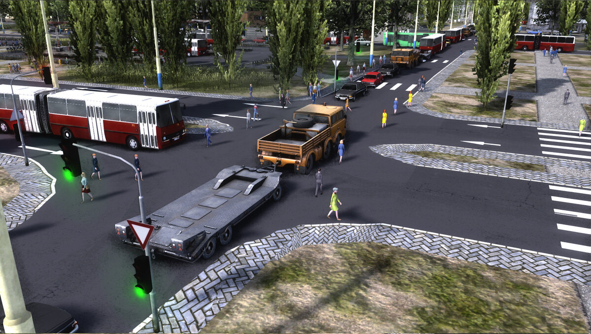 Светофор в игре Workers & Resources Soviet Republic