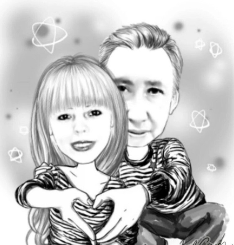 Немного побаловалась нашими с мужем фотографиями. Прикольно. Фото из личного архива. 