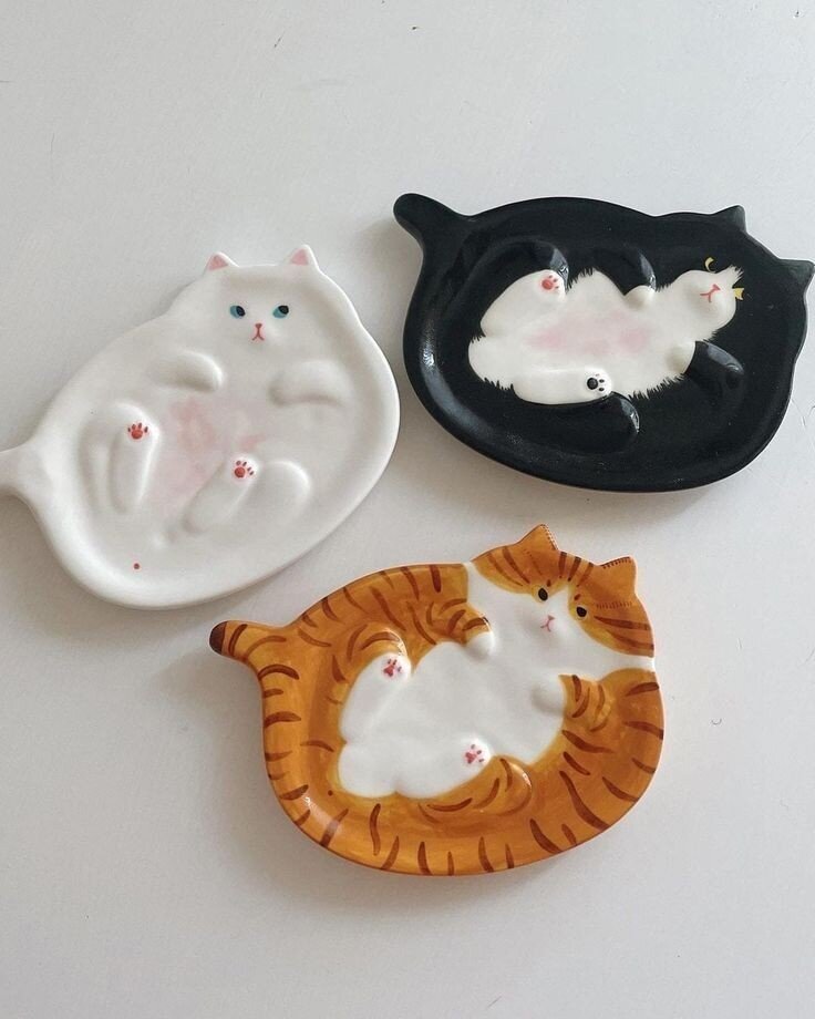 Котики из глины