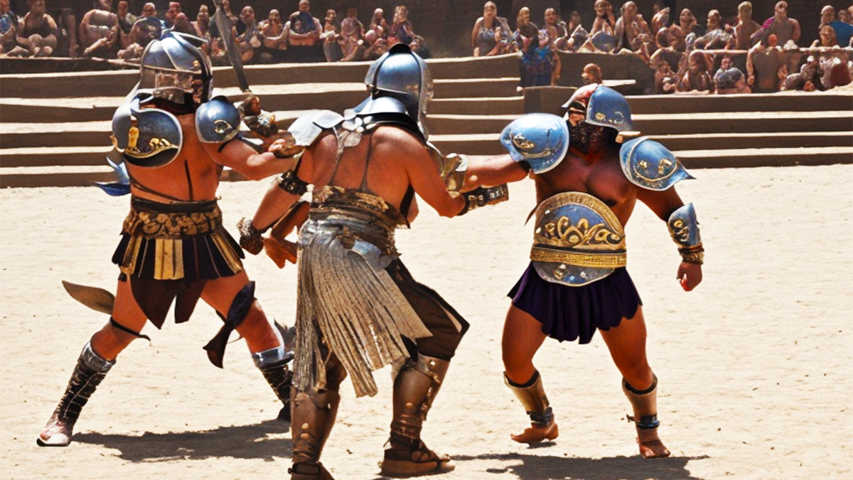 Гладиаторы на арене сражались не на жизнь, а на смерть, ради богатства и славы